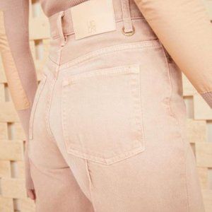 Ulla Johnson "The Genevieve" high rise, wide leg, folded cuff jean size 30